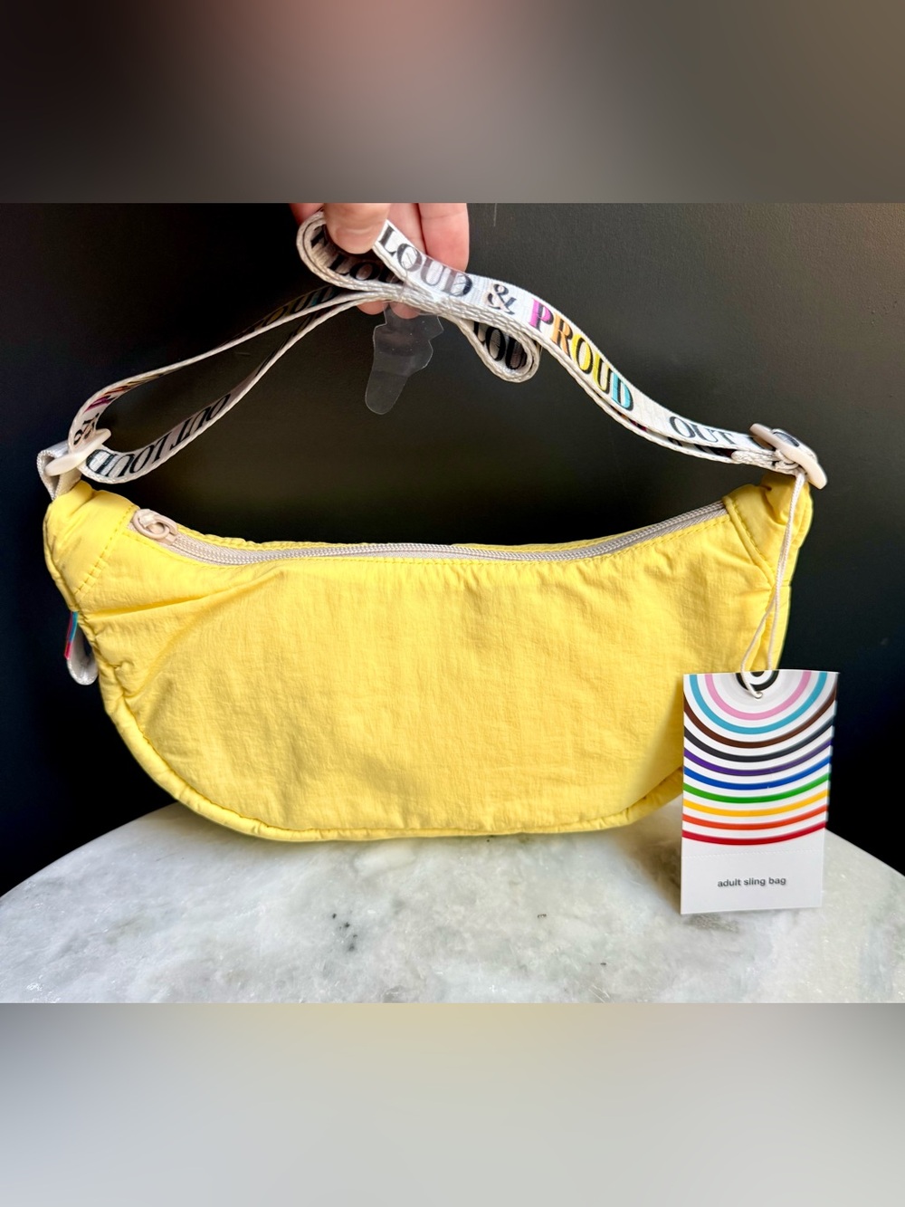 Target Pride Yellow Mini Bag
Crossbody Out Loud Adjustable Strap
NIP ✨🌈